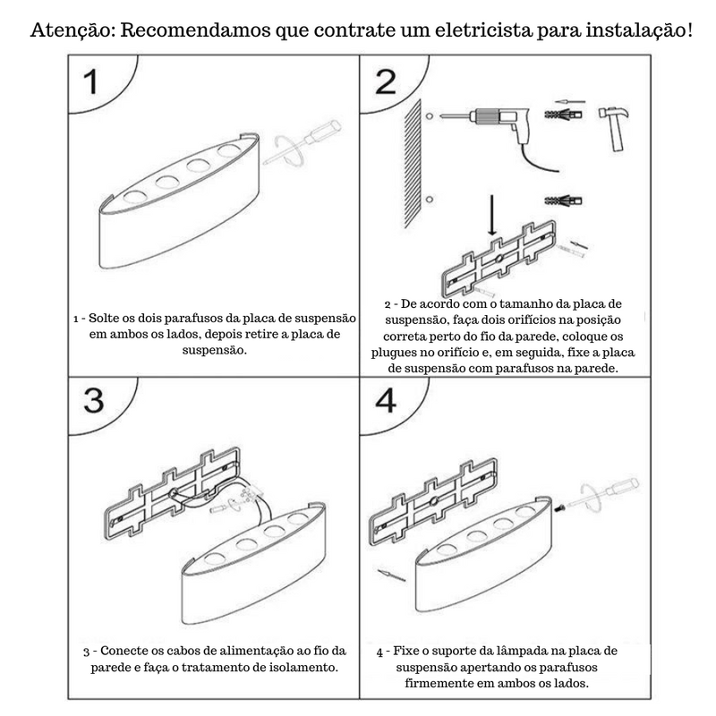 Easy Light™ - Lâmpada LED de Parede