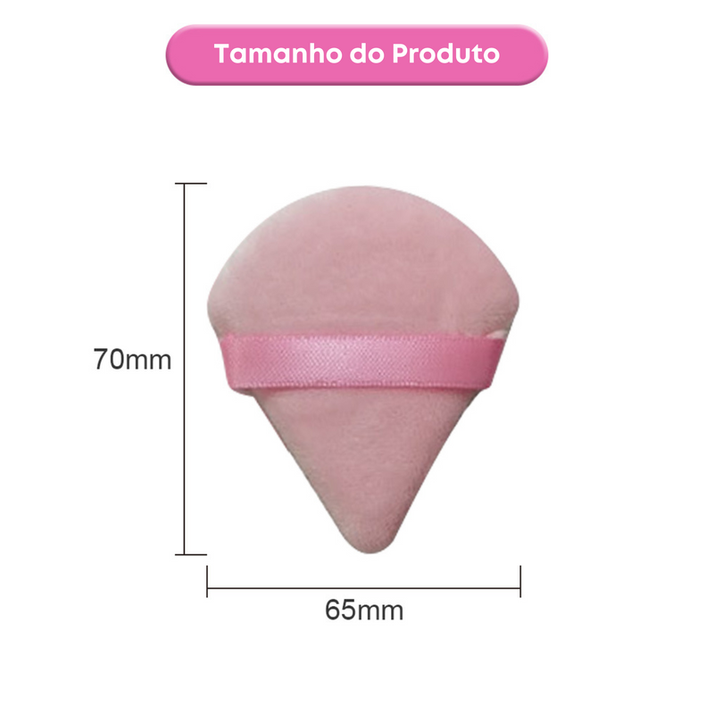 TriPuff™ - Puff Triangular para Maquiagem